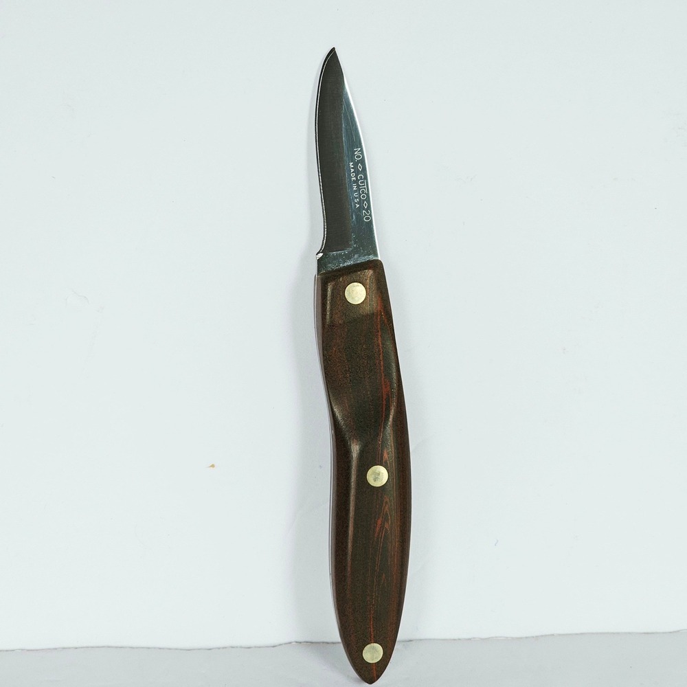 Vintage Cutco No 20 Paring Knife Brown Swirl Handle Made in USA Kitchen Tool